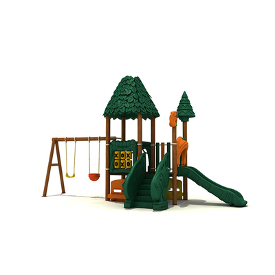 Large Custom Plastic Playground Slide Galvanized Steel Outdoor Anti Static