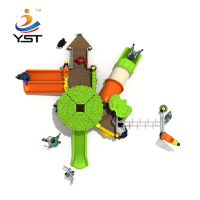 Forest LLDPE Plastic Playground Equipment Anti Static For 30 Children