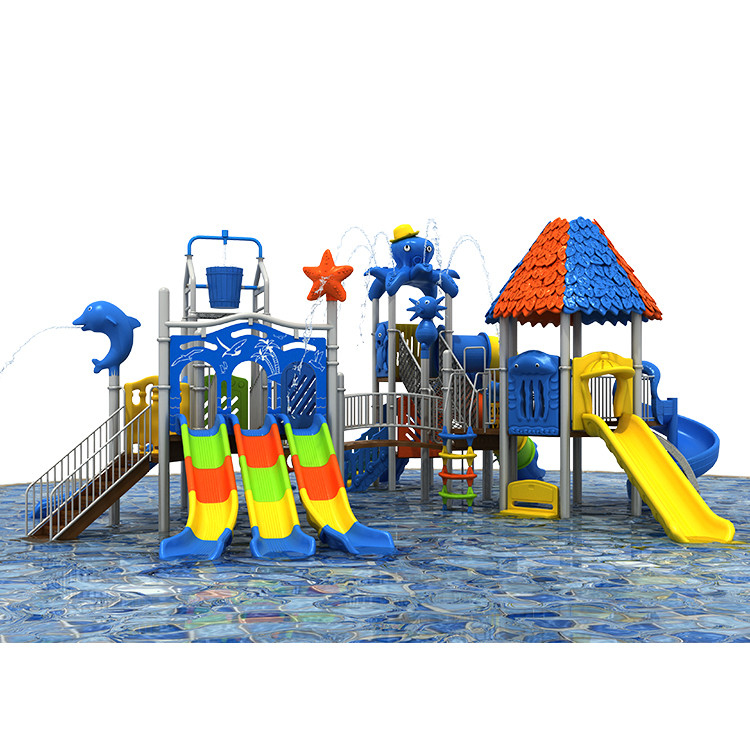 Customized Playground Big Water Park Equipment For Kids Outdoor Water Slide