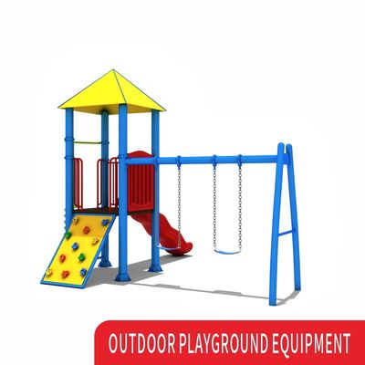 Đồ chơi sân chơi ngoài trời trong nhà dành cho trẻ em với slide và swing